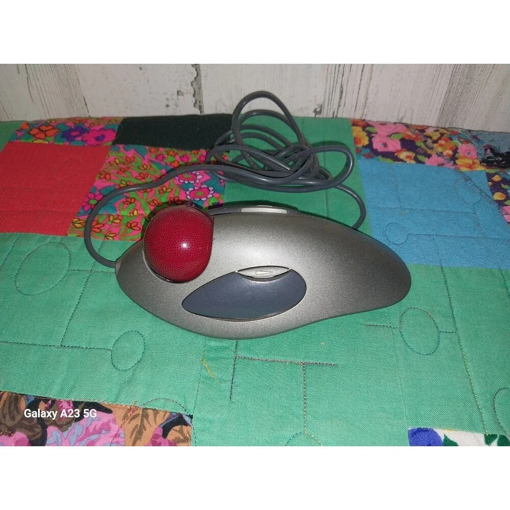 Logitech T-BC21 Trackman Trackball USB Mouse Marble Ball 810-000767 Working